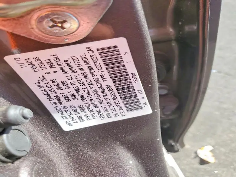 2013 HONDA CIVIC LX  