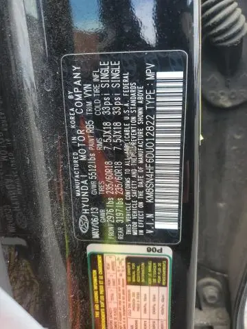 2013 HYUNDAI SANTA FE GLS  
