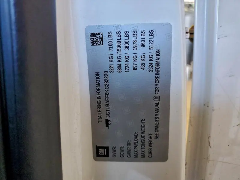 2019 GMC SIERRA K1500  