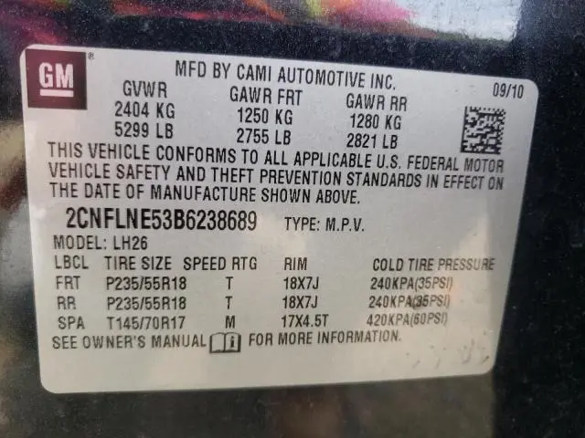2011 CHEVROLET EQUINOX LT  