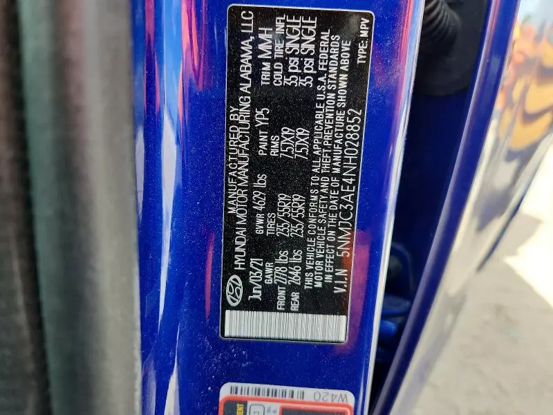 2022 HYUNDAI TUCSON SEL PREMIUM PKG  