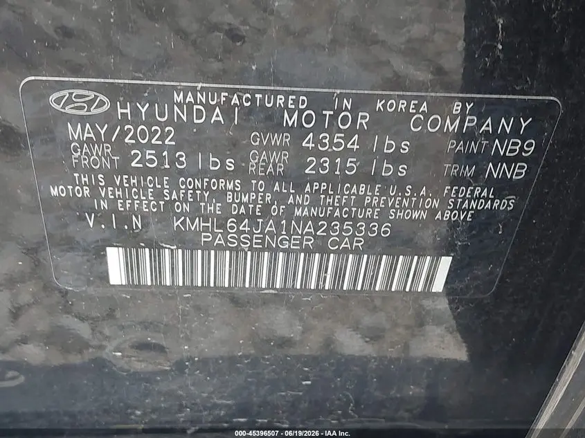 2022 HYUNDAI SONATA SEL