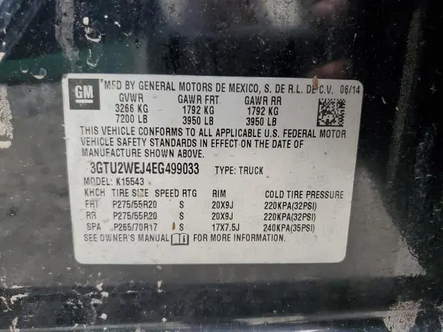 2014 GMC SIERRA K1500 DENALI  