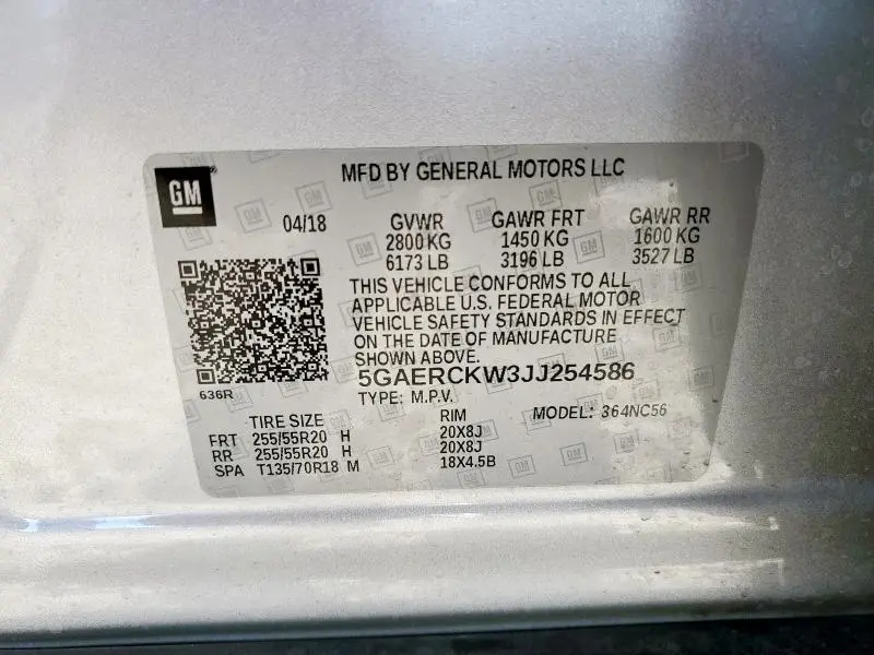 2018 BUICK ENCLAVE PREMIUM  