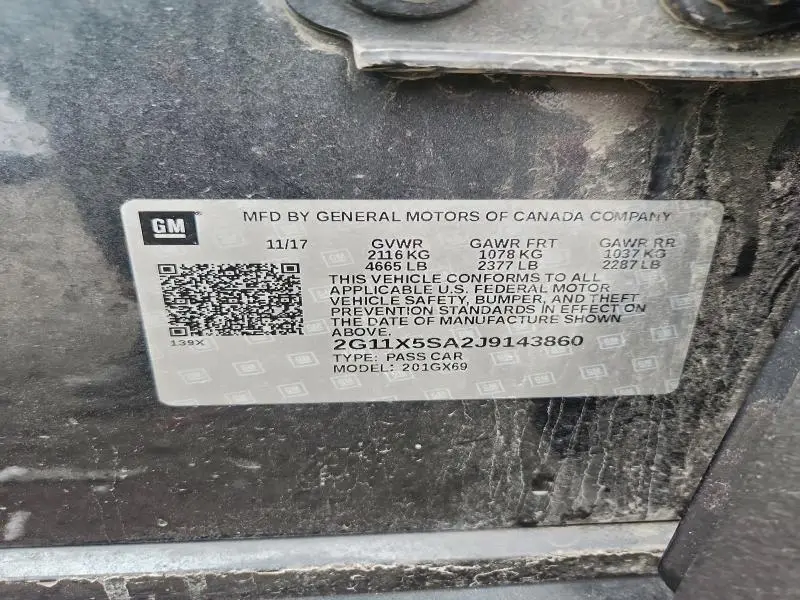 2018 CHEVROLET IMPALA LS  