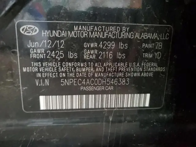 2013 HYUNDAI SONATA SE  