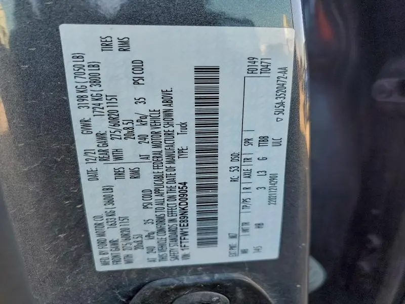 2022 FORD F150 SUPERCREW  