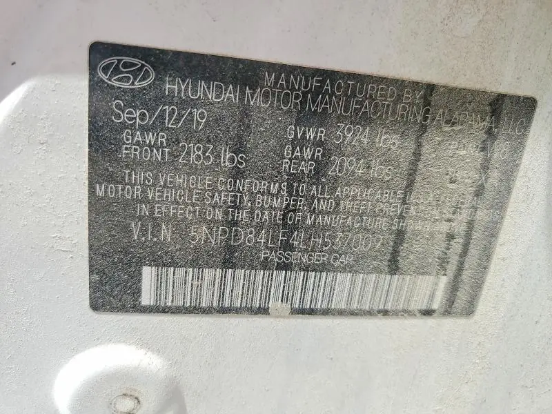 2020 HYUNDAI ELANTRA VALUE EDITION  
