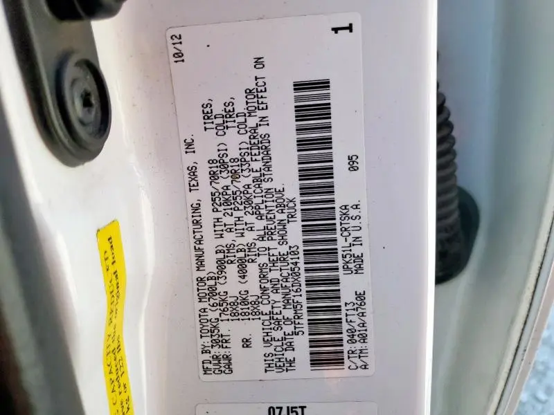 2013 TOYOTA TUNDRA DOUBLE CAB SR5  