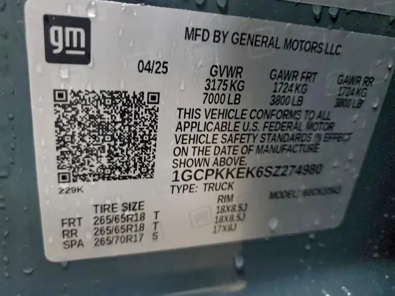 2025 CHEVROLET SILVERADO K1500 LT-L  