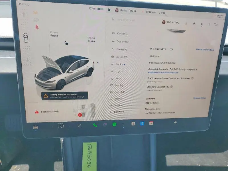 2024 TESLA MODEL 3   
