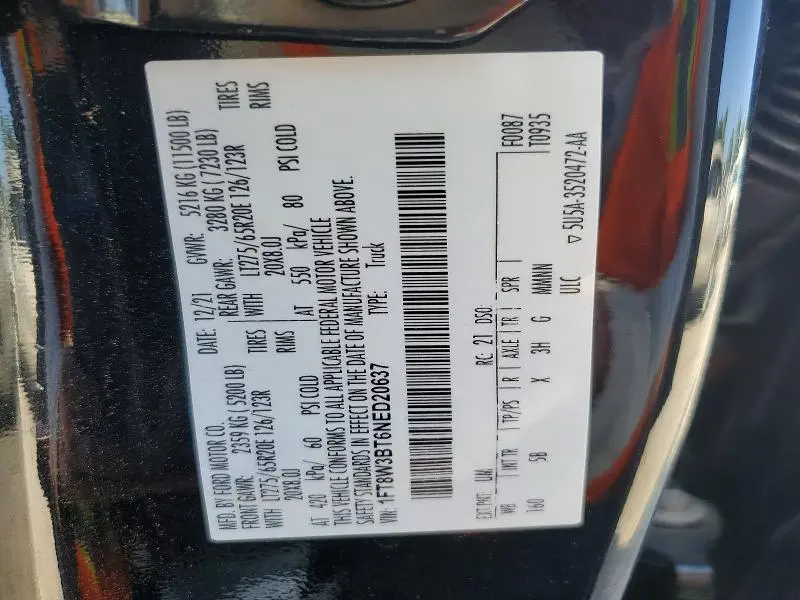 2022 FORD F350 SUPER DUTY  
