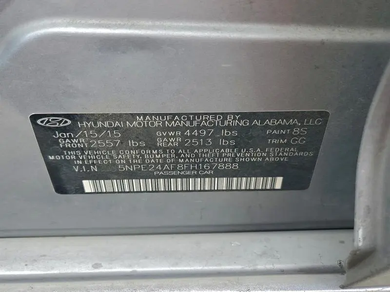 2015 HYUNDAI SONATA SE  