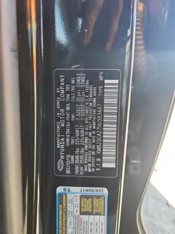 2017 HYUNDAI TUCSON LIMITED  