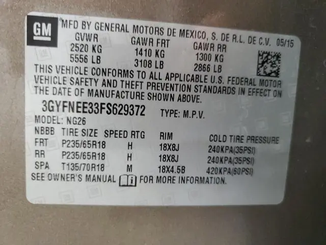 2015 CADILLAC SRX LUXURY COLLECTION  