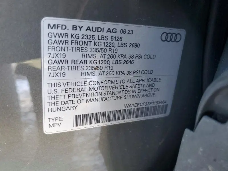 2023 AUDI Q3 PREMIUM PLUS S LINE 45  