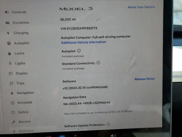 2023 TESLA MODEL 3   