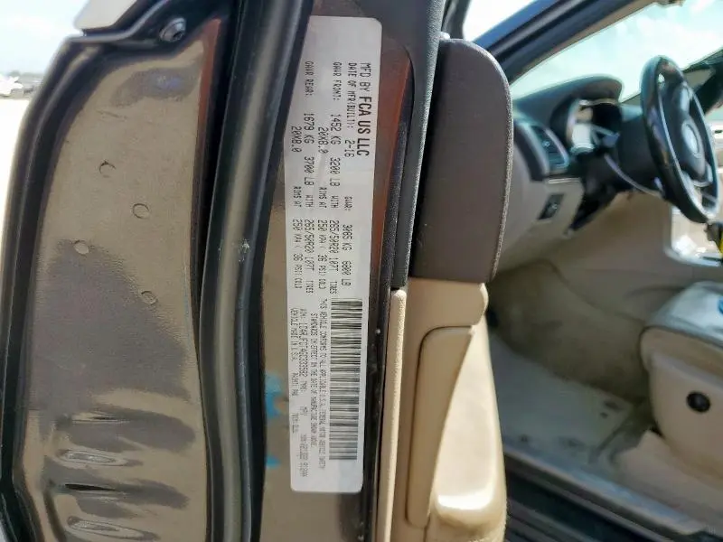 2016 JEEP GRAND CHEROKEE OVERLAND  