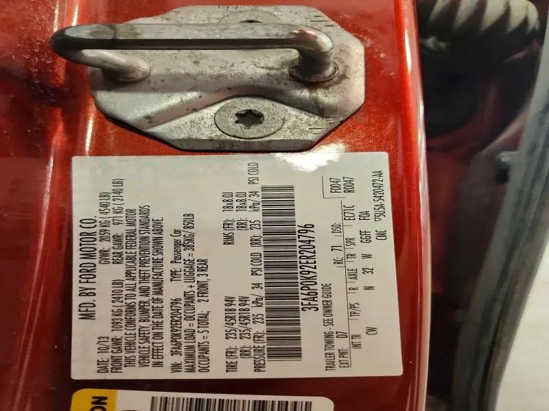 2014 FORD FUSION TITANIUM  