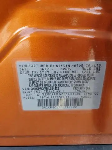 2021 NISSAN KICKS SV  