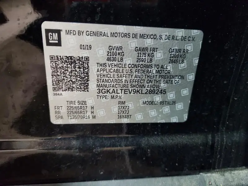 2019 GMC TERRAIN SLE  