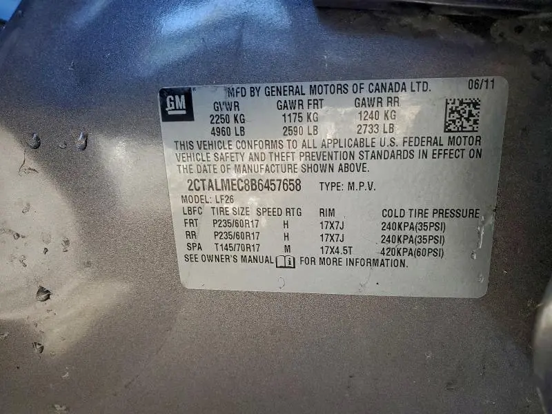 2011 GMC TERRAIN SLE  