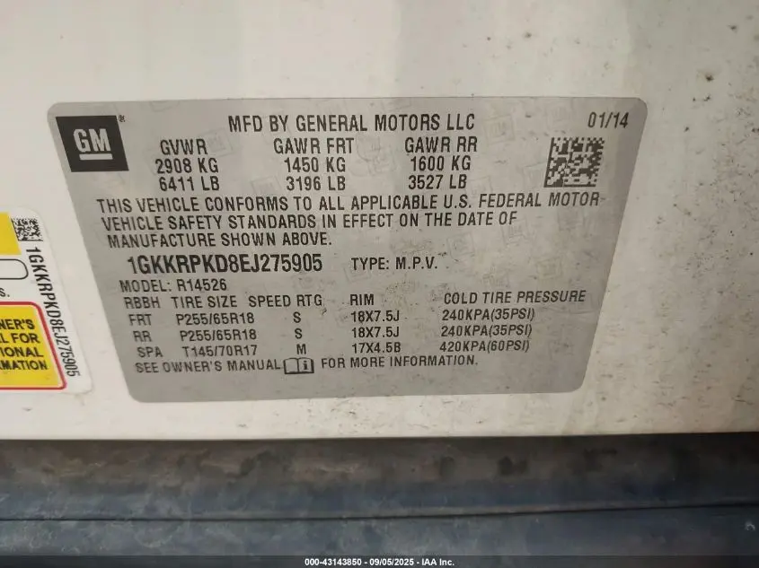 2014 GMC ACADIA SLE-2