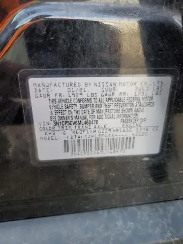 2021 NISSAN KICKS SV  