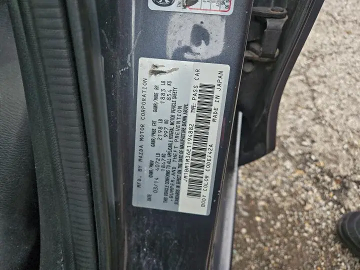 2014 MAZDA 3 GRAND TOURING  