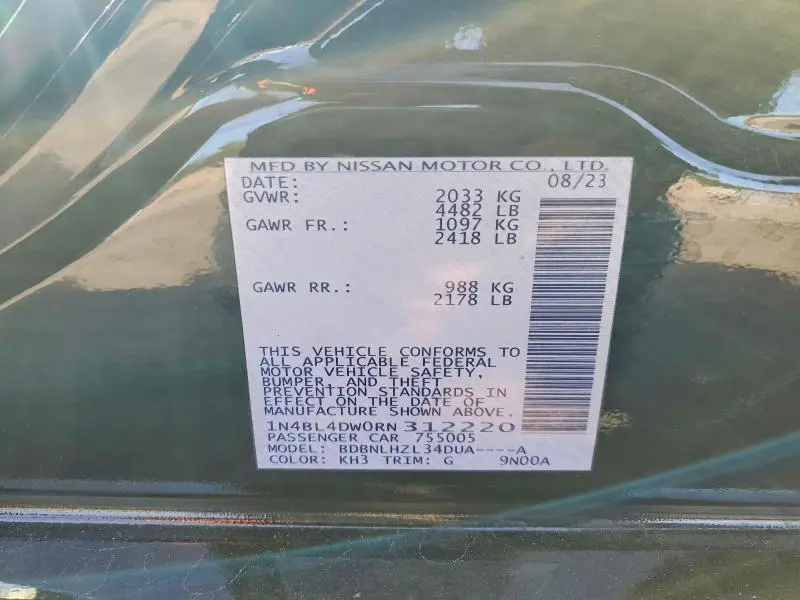 2024 NISSAN ALTIMA SV  