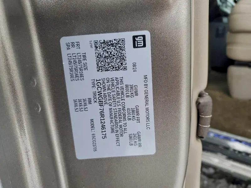 2024 CHEVROLET EXPRESS G2500   