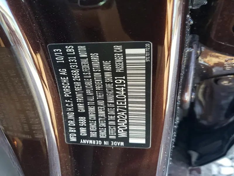 2014 PORSCHE PANAMERA S HYBRID  