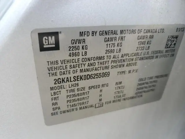 2013 GMC TERRAIN SLE  