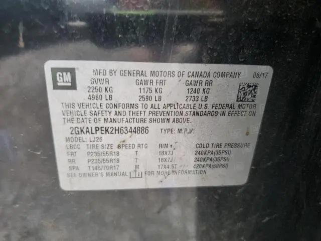 2017 GMC TERRAIN SLT  