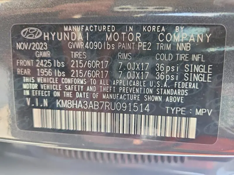 2024 HYUNDAI KONA SE  