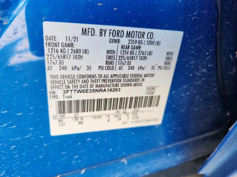 2022 FORD MAVERICK XL  