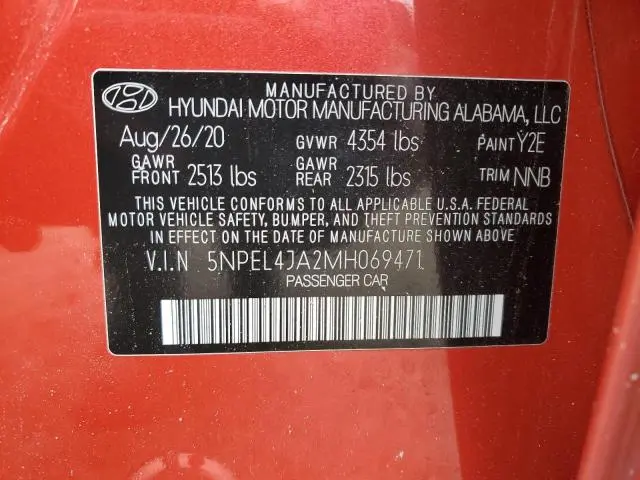 2021 HYUNDAI SONATA SEL  