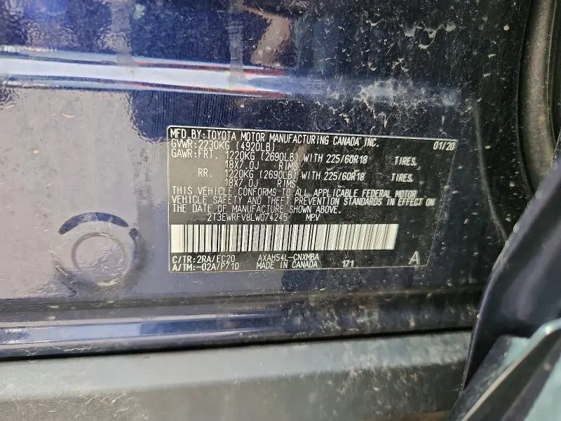 2020 TOYOTA RAV4 XSE  