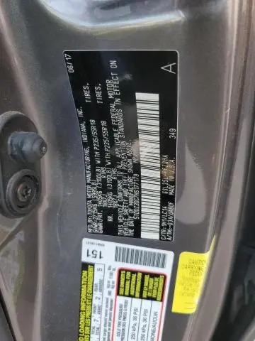2017 TOYOTA SIENNA XLE  