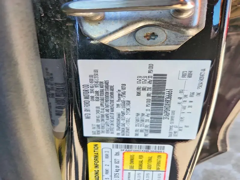 2017 FORD FUSION SE  