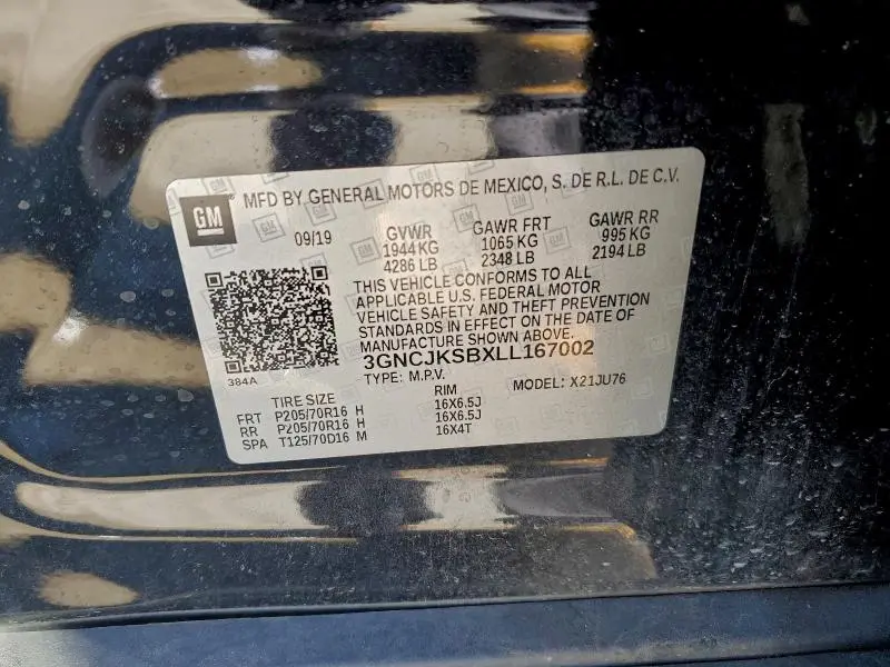 2020 CHEVROLET TRAX LS  