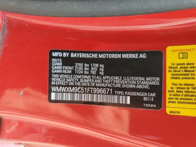2015 MINI COOPER JOHN COOPER WORKS  