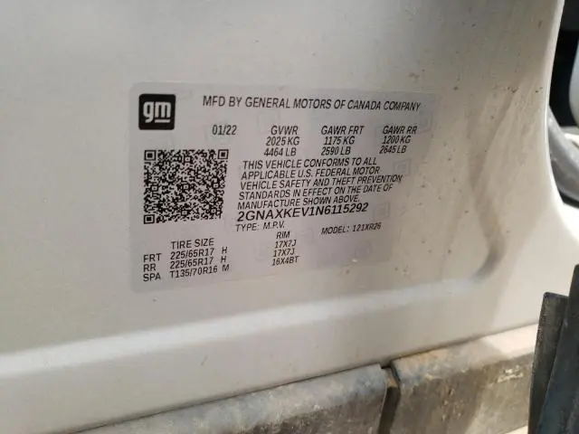 2022 CHEVROLET EQUINOX LT