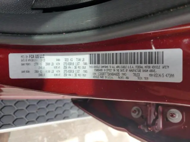 2019 RAM 1500 BIG HORN/LONE STAR  