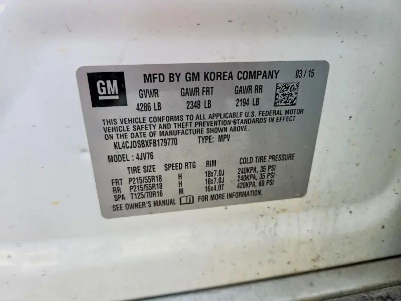 2015 BUICK ENCORE PREMIUM  