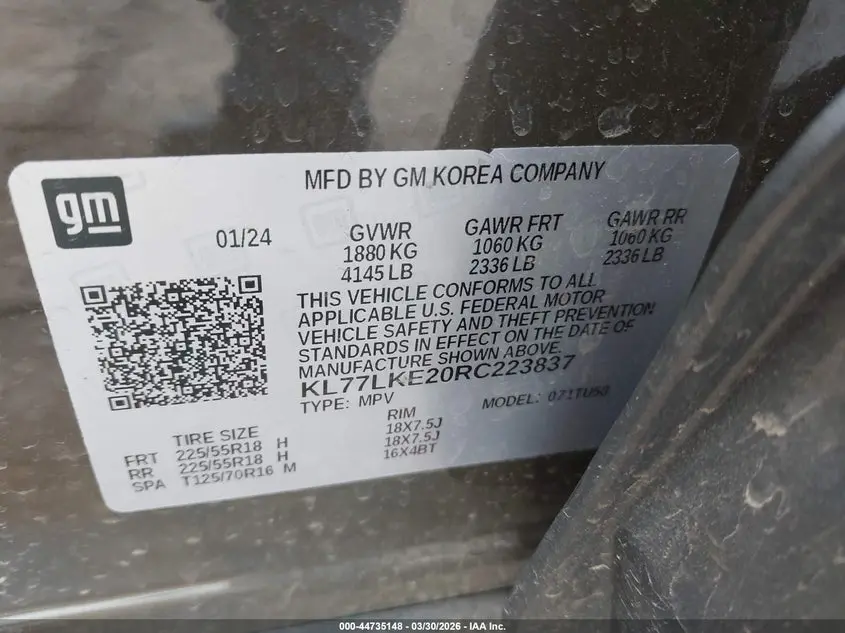 2024 CHEVROLET TRAX FWD ACTIV