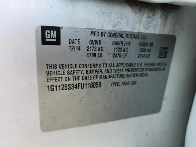 2015 CHEVROLET IMPALA LT  