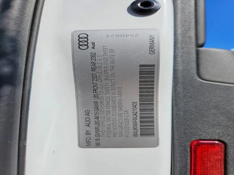 2018 AUDI A4 PREMIUM  