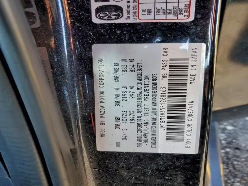 2015 MAZDA 3 TOURING  