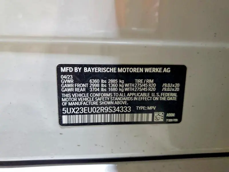 2024 BMW X5 XDRIVE40I  